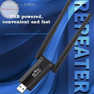 Hodou 300Mbps 2.4G USB Bộ mở rộng bộ lặp WiFi không dây Bộ định tuyến Bộ khuếch đại tín hiệu WiFi Bộ tăng cường Wi-Fi tầm xa Điểm truy cập VN