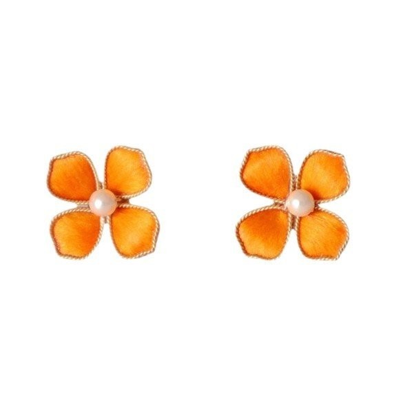 Không Vật Chất Văn Hóa Sáng Tạo Lụa Nhung Hoa Handmade Bông Tai Hoa Cung Điện Cổ Điển Hanfu Sườn Xám Cưới Cô Dâu Phụ Kiện Tinh Tế Thanh Lịch Bông Tai Mini