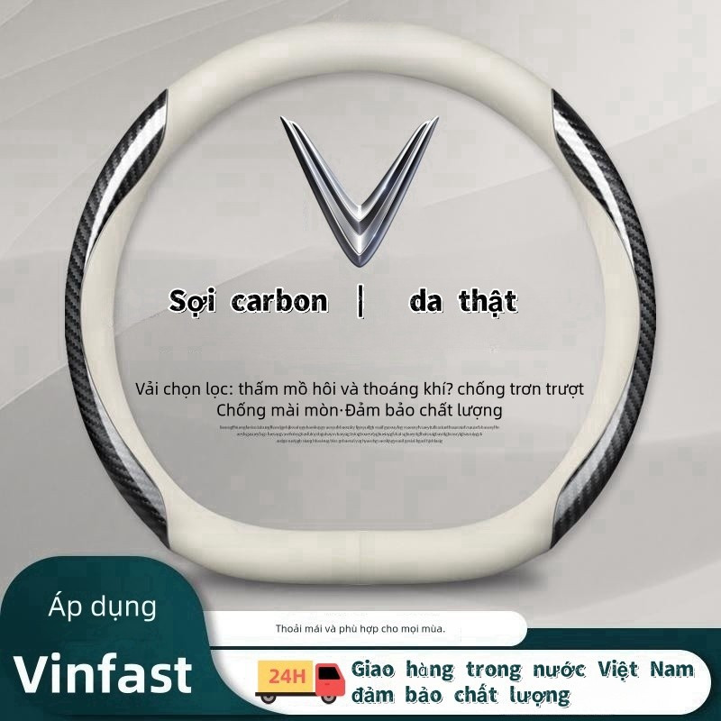 2025 Mẫu Vinfast VF3 VF5 VF6 VF7 VFe34 Fadil Bọc Vô Lăng Bọc Da Da Dùng Cho tất cả các mùa boc vo lang
