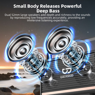 Loa Bluetooth Marshall GOOJODOQ 5.3 BT kết nối không dây âm trầm hỗ trợ cuộc gọi thẻ TF Đĩa U