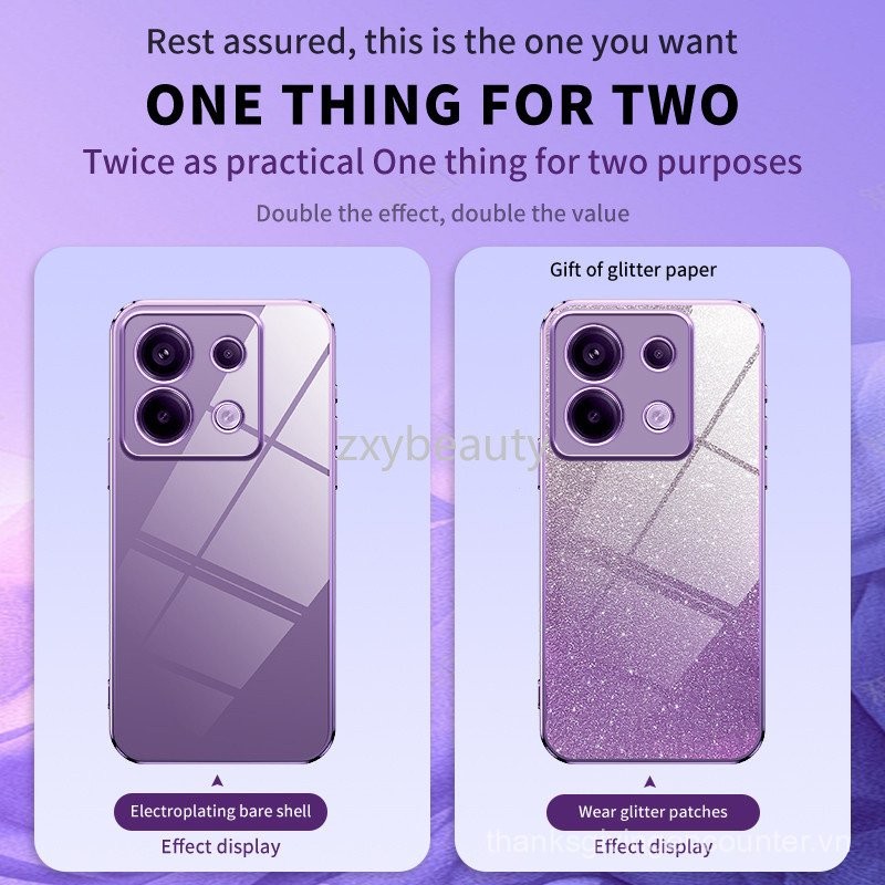 Ốp Redmi Note 13 Pro Plus 5G 4G 2024 Ốp mềm Giá đỡ nhẫn mạ thời trang cho note13 13Pro note13pro 13Pro 13proplus Ốp lưng bảo vệ chống sốc