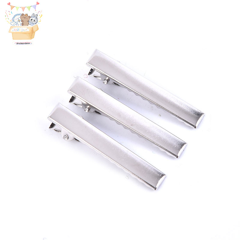 KXH 50 Chiếc Kẹp Tóc Cá Sấu Kim Loại Nơ Răng Barrette Cá Sấu Kẹp DIY Kẹp ELWW