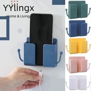 Yylingx 1 Cái Hộp Bảo Quản Treo Tường, Cắm Điện Thoại Di Động USB Đế Sạc Điều Khiển Từ Xa Sắp Xếp, Giá Treo Tường Đa Năng Giá Đỡ Hộp Đựng Điện Thoại Giá Đỡ Sạc