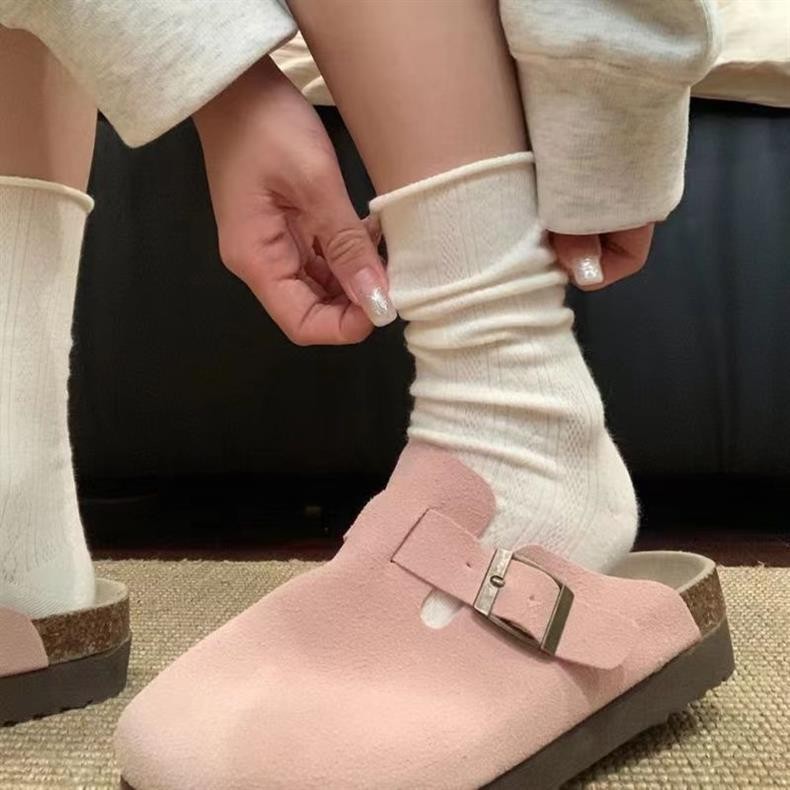 🔥Còn hàng🔥Tất nữ màu trắng, tất nữ cotton nguyên chất, thoải mái và thoáng khí, tất nữ rỗng