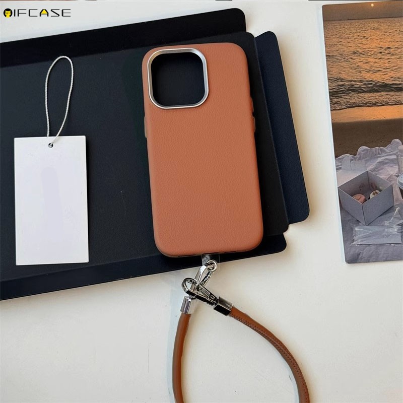 Dành Cho Xiaomi Poco X8 F8 Ultra M8 M7 Plus X7 Pro Max F7 Ultra F6 M4 Pro 5G 4G Vỏ Điện Thoại Họa Tiết Da Có Dây Buộc Kinh Doanh Đơn Giản Màu Nâu Đen Vỏ Mềm