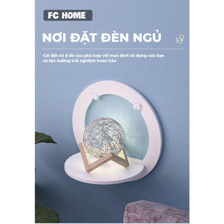 Kệ trang trí dán tường Buna chống nước, kệ decor nhà phòng khách, phòng ngủ nhiều hình dạng