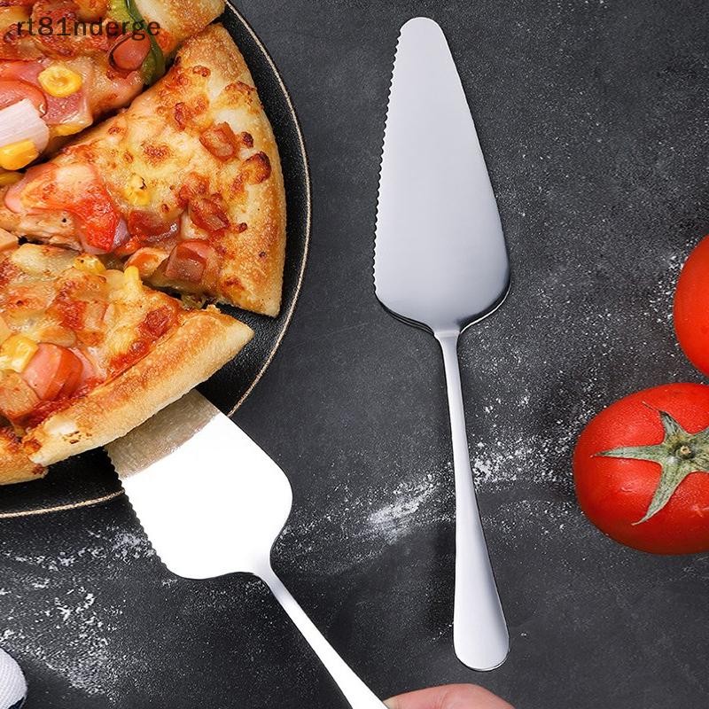 Ge Thép không gỉ có răng cưa Edge Cake Server de Cutter Pie Pizza Server Cake Cutter Xẻng Nhà Bếp Nướng Bánh Ngọt Thìa Dụng Cụ n