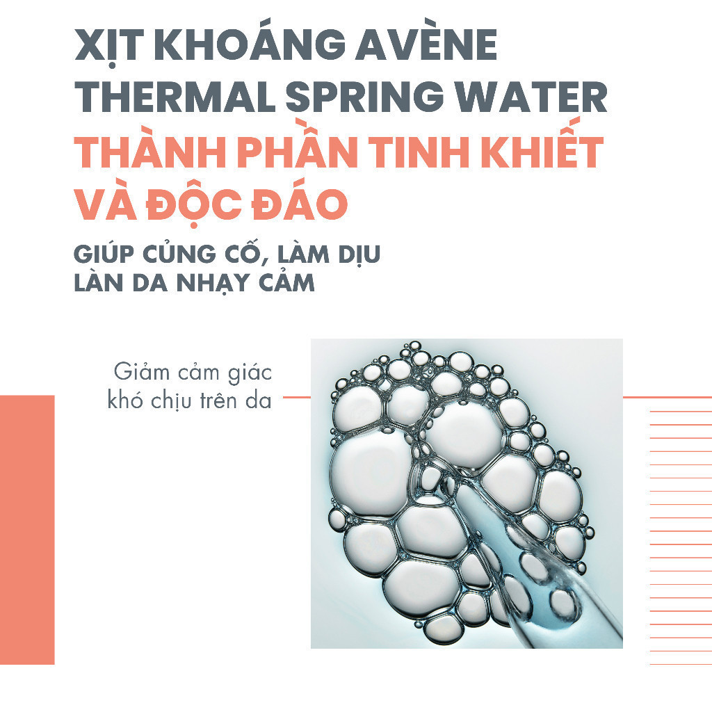 Xịt khoáng cấp ẩm Eau Thermale Avène EAU THERMALE giúp làm dịu và bảo vệ da..nakiz