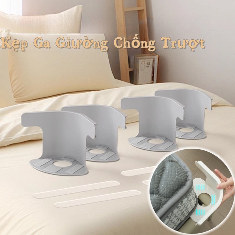 Kẹp cố định ga giường,giữ ga chắc chắn cho giường ngủ,chống xô lệch,Dùng Cho Mọi Loại Giường