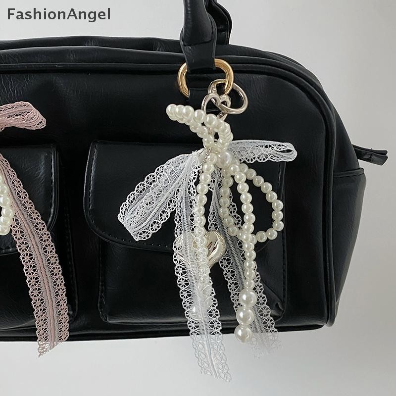 FashionAngel 1 Cái Ngọt Ngào Ren Nơ Đính Hạt Nơ Móc Khóa Điện Thoại Quyến Rũ Dây Đeo Mặt Dây Cho Phụ Kiện Điện Thoại Túi Dây Dành Cho Nữ Cô Gái VN