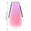 THEGIRL8B Đuôi ngựa xoăn lượn sóng dài, Corn Perm Ombre Dây rút tóc giả đuôi ngựa, Phụ kiện tóc Lông tơ giả tự nhiên đuôi ngựa hàng ngày