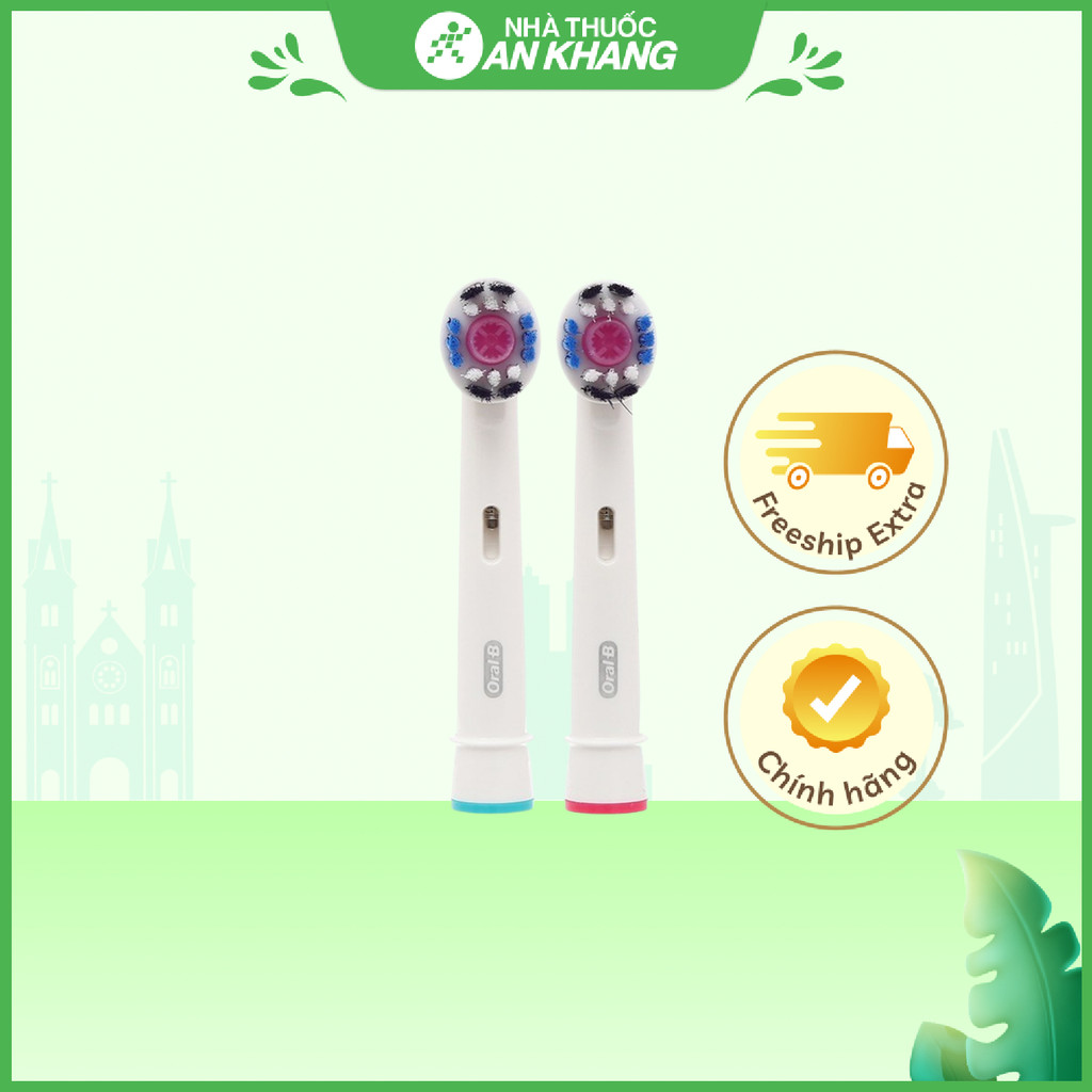 Đầu bàn chải điện Oral-B 3D White EB18p hộp 2 cái