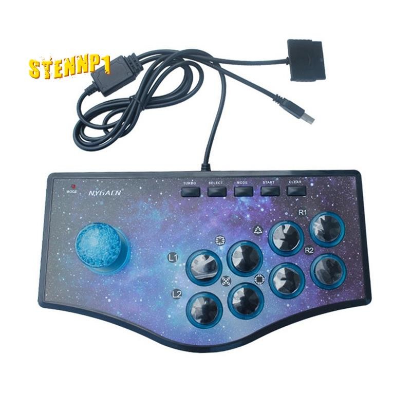 Yunseity Fight Stick Con USB 2.0 – Joystick Per PC, Steam E Android