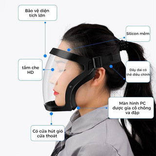 Mặt nạ bảo vệ trong suốt chống bụi, chống khói dầu, chống gió, chống va đập, chống sương mù, mặt nạ bảo vệ mũ hàn và mài