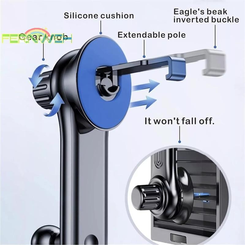 [Fernweh] Giá đỡ điện thoại ô tô Xoay 360 lỗ thông hơi Giá đỡ điện thoại di động đa năng trong hỗ trợ ô tô cho giá đỡ điện thoại trên ô tô 4,7-7 inch [MỚI]