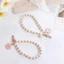 Dây buộc điện thoại di động ZENZON, Dây đeo điện thoại di động chống mất ngọc trai, Dây đeo cổ tay có thể tháo rời hoa thời trang Phụ kiện điện thoại