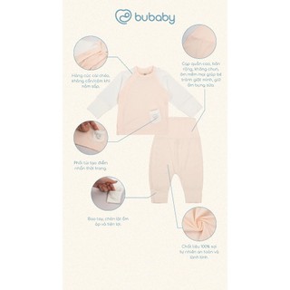 Bubaby BSR110808 Bộ dài tay cài chéo Siro  🔅cho bé T6.0