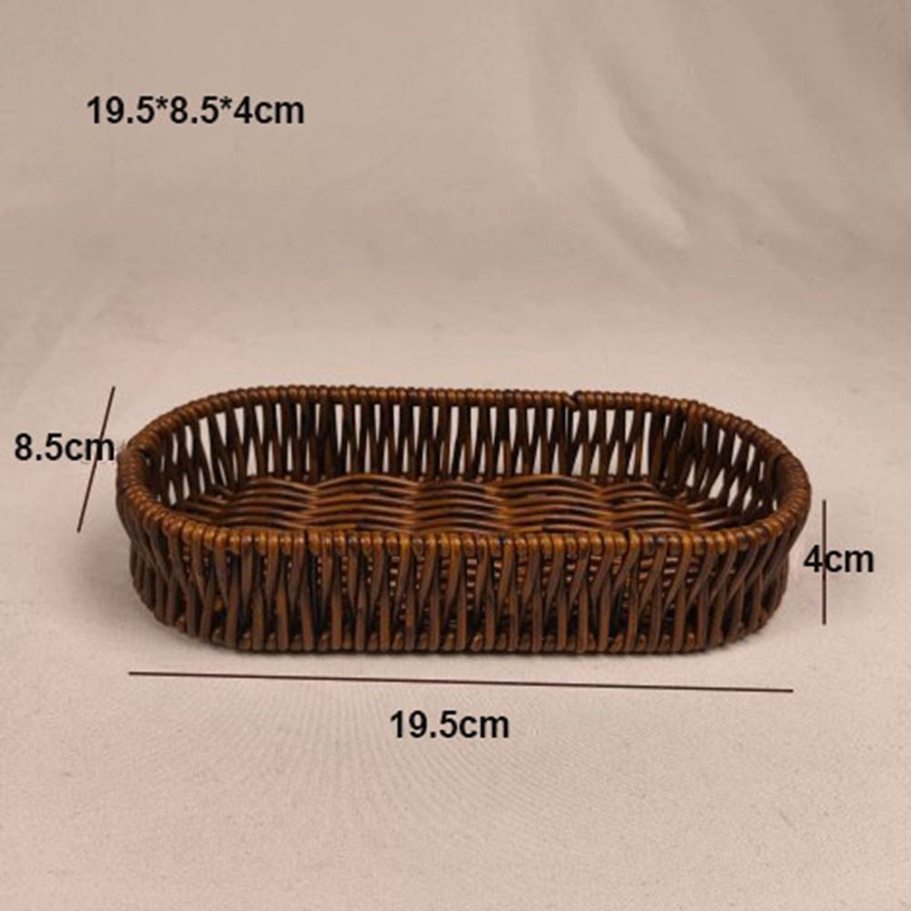 Giỏ đựng rau quả bánh mì ICUCKO, Giỏ đựng rau củ quả trong gia đình 6 kiểu mây dệt, có độ cứng chất lượng cao Giỏ mây dệt tay Nhà hàng phục vụ màn hình để bàn
