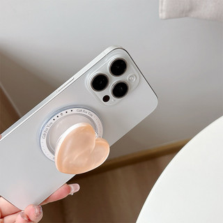 Sương Mù 3d Tình Yêu Tròn Từ Tính Giá Đỡ Điện Thoại Cho IPhone 16 15 14 13 12 Pro Max 14 Plus Có Thể Gập Lại Pop Ring Grip Co Giãn Để Bàn Đứng P3
