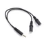 BTM Professional 1 RCAs Nam Đến Hai Nữ Cáp Chia Mạ Vàng Kết Nối Xây Dựng Cho Tín Hiệu Âm Thanh Transmis