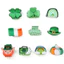 SQ St Patricks Ngày Acrylic lấy kẹp cỏ ba lá trefoil màu xanh lá cây móng vuốt kẹp Mũ đội đầu Phụ kiện