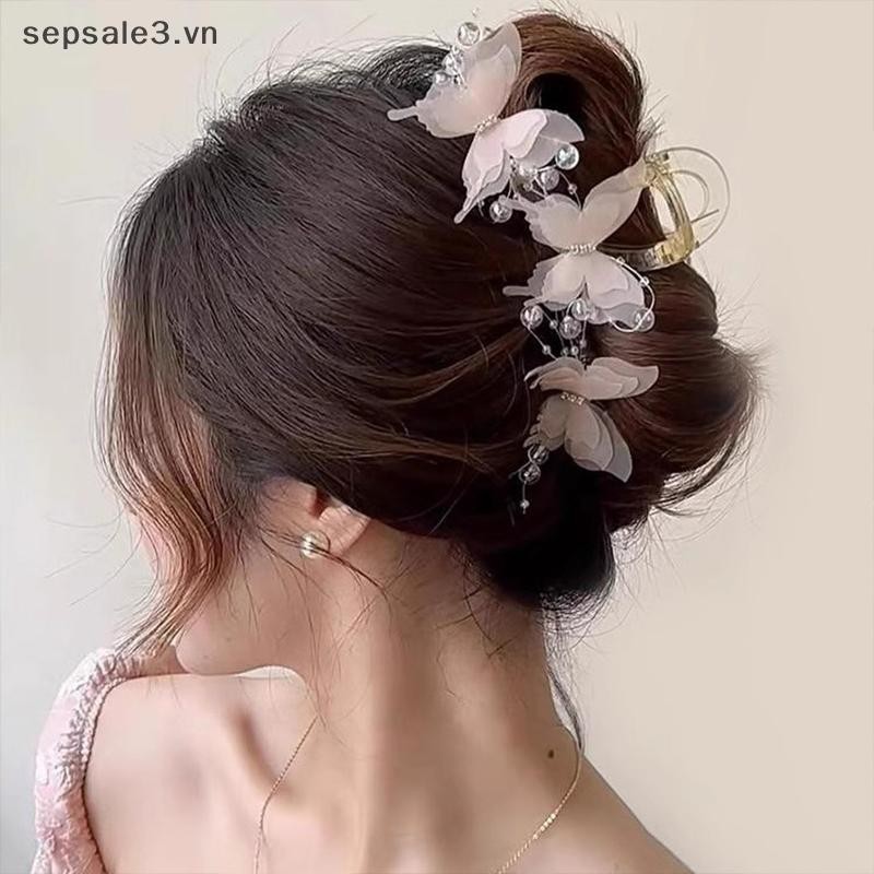 # VN # Kẹp hạt ngọt ngào Mặt sau kẹp tóc Mũ đội đầu lớn cổ tích.