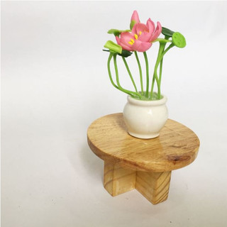 Đôn gỗ tự nhiên trang trí, Kệ để đồ decor - Đôn chậu cây mini để bàn