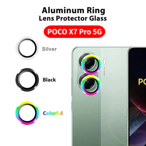 Kính Mắt Đại Bàng Bảo Vệ Tròn Cho Xiaomi POCO X7 X8 POCOX7 Pro Max X7Pro POCOX7Pro 5G 2025 Kim Loại Cong Camera Bảo Vệ Kính Phim Vòng Ống Kính