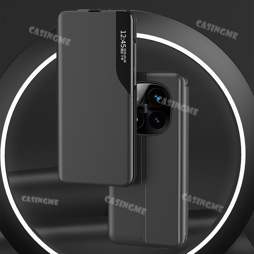 Ốp điện thoại Redmi Note 14 Pro + 5G Flip Smart Touch View cho Redmi Note14pro + Note14 14Note 14Pro + 14Pro Note 14 Pro + Plus 4G 5G 2025 Ốp lưng