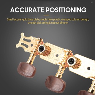 Lade 3 + 3 Phong Cách Mở Dây Đàn Guitar Chỉnh Chốt Với Vít Gắn Đầu Mã Não Nhựa Cột Tuner Đầu Máy Đàn Guitar Điều Chỉnh Phím Đàn Guitar Phụ Kiện Thay Thế Đàn Guitar Cho Cổ Điển Gui