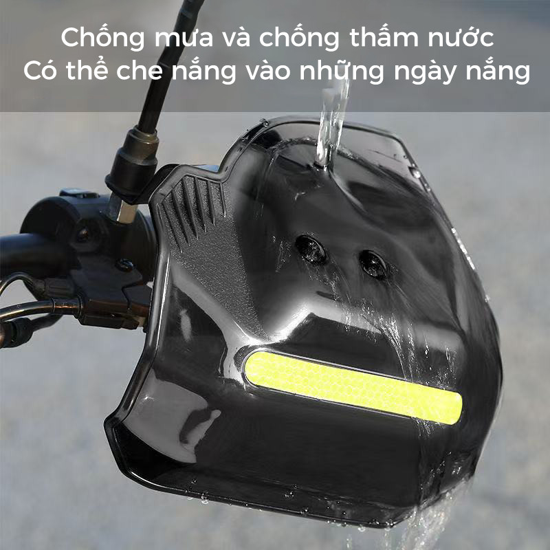 Bảo Vệ Tay Lái Phản Quang Trang Trí Xe Máy chắn gió tay lái xe máybảo vệ tay lái xe máy