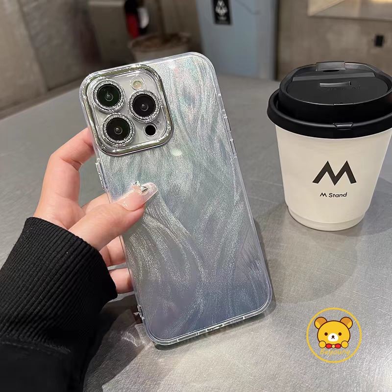 Ốp Điện Thoại Sợi Lông Vũ Sang Trọng Cho Vivo iQOO Z9 Turbo Z9X Z8 Z8X Z7 Z7X Z6 Lite Z5 Z3 Z1 13 12 11 11s 10 Pro U3 5G 4G Vỏ Sáng Bảo Vệ Ống Kính Mềm Chống Rơi