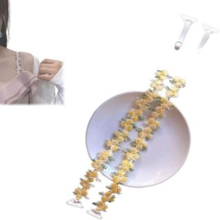 Dây đeo áo ngực hoa METALWRK, Dây đeo vai hoa ren Polyester, Dây đeo áo ngực có thể điều chỉnh trang trí chống trượt thay thế
