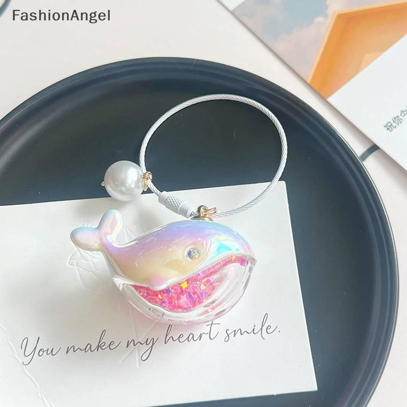 Fashionangel 1 Trẻ Em Bé Gái Quà Tặng Sinh Nhật Thời Trang Mới Hoạt Hình Nhiều Màu Sắc Laser Cá Voi Móc Khóa Dành Cho Nữ Túi Mặt Dây Chuyền PVC Động Vật Biển Vòng Chìa Khóa Ô Tô VN