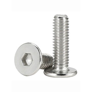 ((LXY) Vít Bulông đầu chỏm cầu inox304, bulong  đầu bằng，Bu Lông Đầu Lục Giác Dẹp Siêu Mỏng Bằng，Ốc vít  đầu lục giác dẹp mỏng phẳng M8 / M10 / M12 * L: 8-120mm (RM-VN-1)