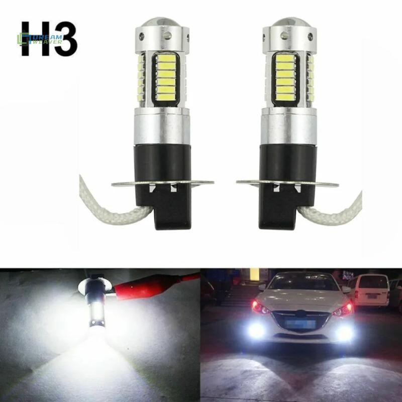 [Dream] 1 H3 Đèn LED sương mù ô tô Công suất cao Bóng đèn chạy ban ngày Đèn siêu sáng mới