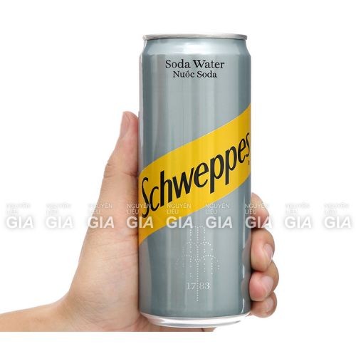 Soda Schweppes không đường lon 330ml - dùng pha chế