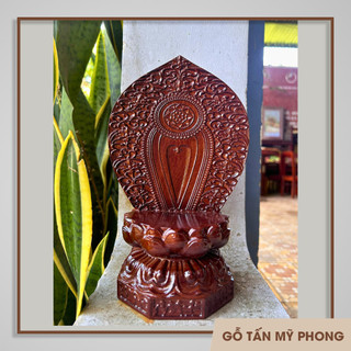 Đế đài sen để tượng Phật | Đôn gỗ hoa sen | Tháp tỏi | Đế sen Đôn tượng | Tựa lá bồ đề | Gỗ tự nhiên