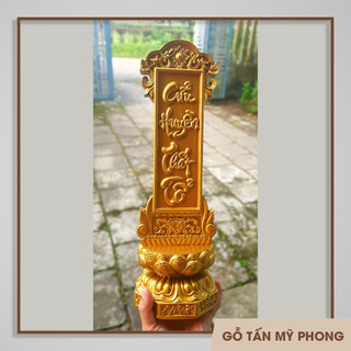 Chạm khắc theo yêu cầu Bài vị thờ - Linh vị thờ - Hương vị gỗ Cửu Huyền Thất Tổ, thờ gia tiên