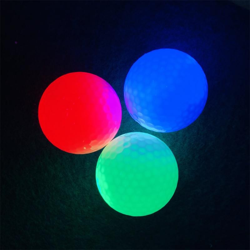 Bóng LED Golf Dạ Quang Phát Sáng Bóng Golf Flourescent Lâu Dài Bóng Dạ Quang Phát Sáng Trong Bóng Tối Để Tập Đêm
