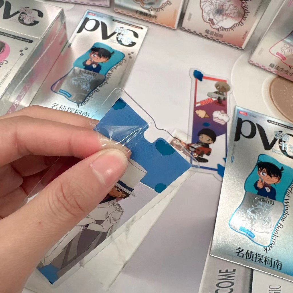 Blue Lock PVC Clear Bookmark Set Bộ đánh dấu trang đọc sách trong suốt & Thẻ sưu tập