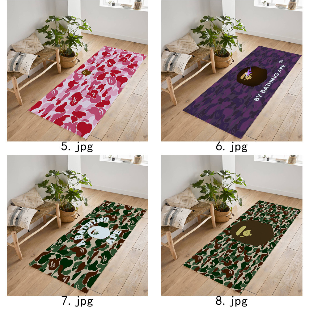 Tắm Ape Bape Thảm Chống Trơn Trượt Giả Cashmere Thích Hợp Cho Phòng Khách Phòng Ngủ