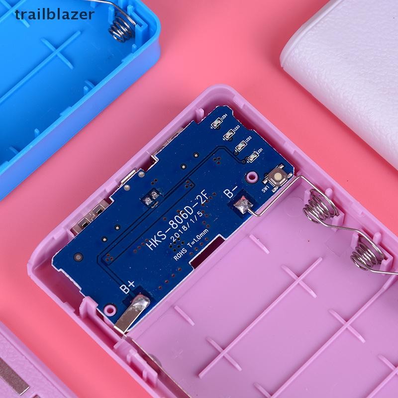 Trailblazer 20000mAh dual usb power bank case kit 6X 18650 Sạc diy box Cho Điện Thoại Mới