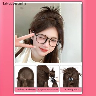 Lu Nửa Buộc Tóc Móng Vuốt Shuttlecock Tóc Giả Bắt Kẹp Lười Thịt Viên Nữ Cao Đuôi Ngựa Phụ Kiện Tóc tinhj