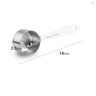 Muỗng cà phê Muỗng đo lường bằng thép không gỉ 30ML Muỗng đo cà phê