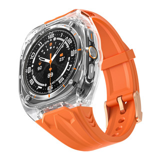 Suitable for Samsung Watch Ultra watch strap, TPU Rambo integrated strap, PC shell 47mm