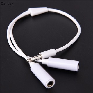 Ndy 3.5mm AUX Audio Mic Splitter Cáp Tai nghe Bộ chuyển đổi tai nghe Nam sang Nữ N