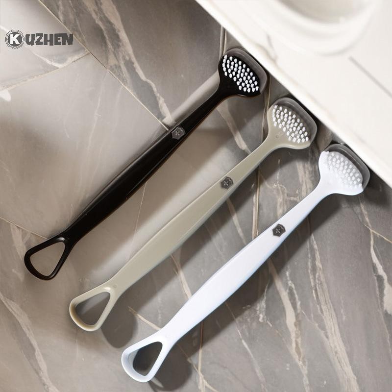 Kuzhen Ba Hiệu Ứng Lưỡi Cạp Lưỡi Cạo Tấm Bàn Chải Làm Sạch Răng Miệng Có Thể Tái Sử Dụng Hơi Thở Tươi Răng Miệng Vệ Sinh Chăm Sóc Dụng Cụ Vệ Sinh HOT