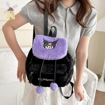 Ba Lô Sanrio Mềm Lông Tơ Ba Lô Dây Rút Ba Lô Hoạt Hình Sang Trọng Ba Lô Thời Trang Ba Lô