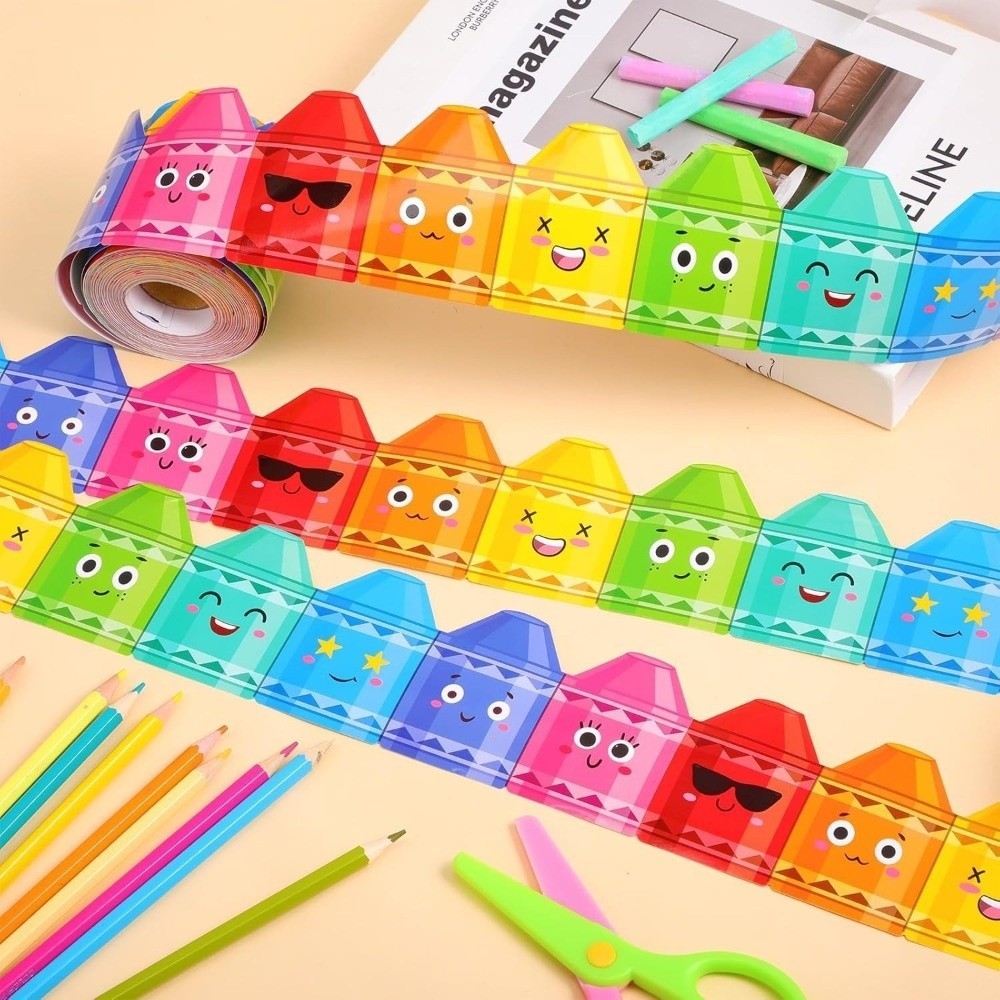 Giấy viền, Giấy dán tường bảng phấn tự dính, Nhãn dán viền viền 7cm DIY Thủ công thủ công TPKSF98